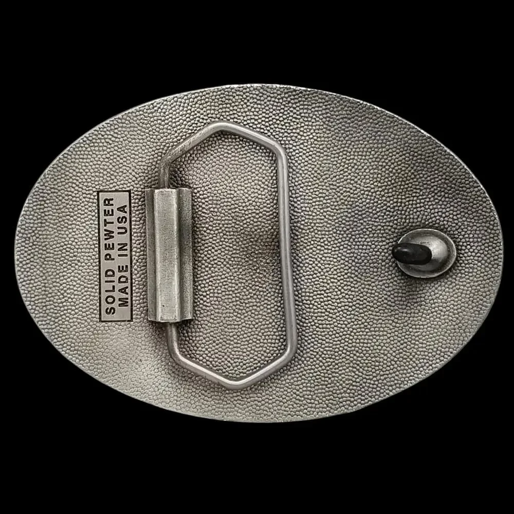 Global Conference 2012 Belt Buckle – Kansas City Longhorn Steer‎ Solid Pewter